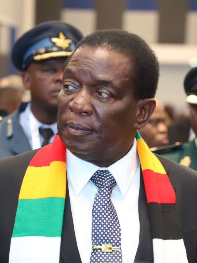 President Emmerson Mnangagwa pictured at the U.S.–Africa Business Summit in 2023